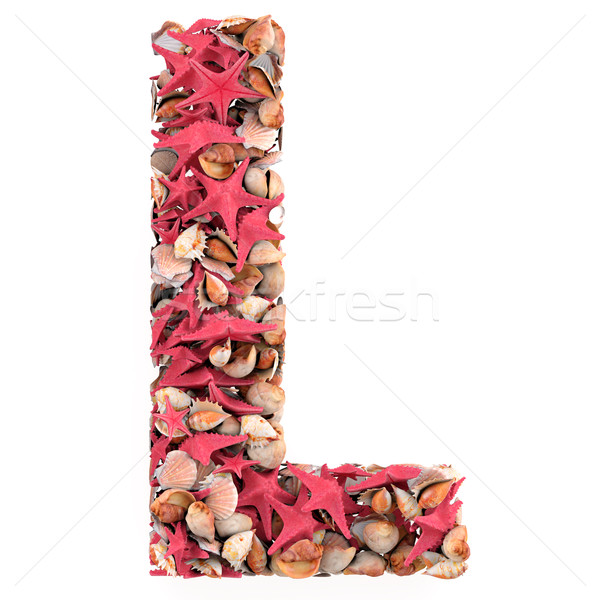letter of starfish Stock photo © frescomovie