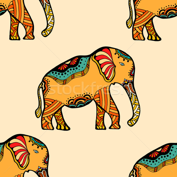stylized Indian Elephant. Stock photo © frescomovie