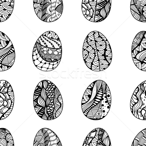 pattern with Easter eggs Stock photo © frescomovie