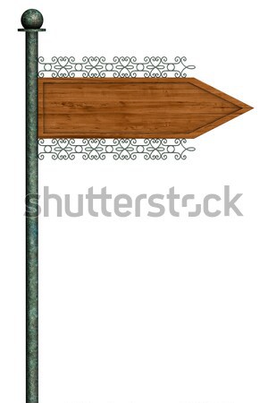 Pointer direction on street pole Stock photo © frescomovie