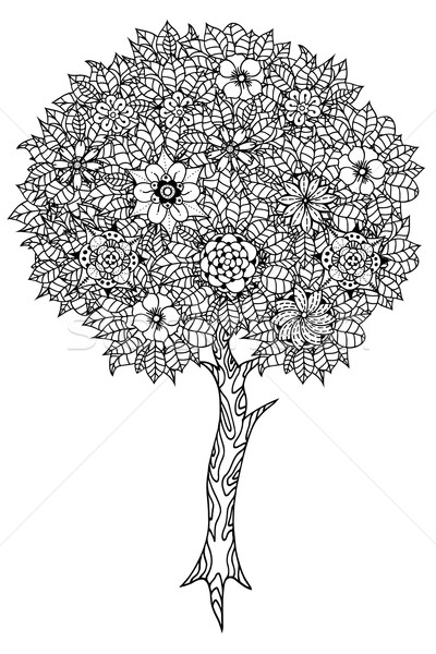 Tree with leaves Stock photo © frescomovie