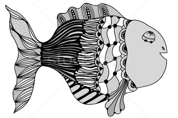 hand drawn fish Stock photo © frescomovie