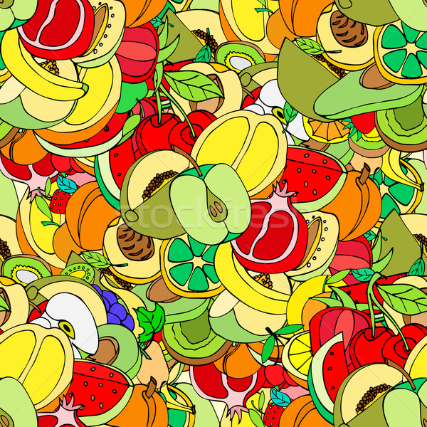 Foto d'archivio: Sketch · frutti · vettore · illustrazione · alimentare