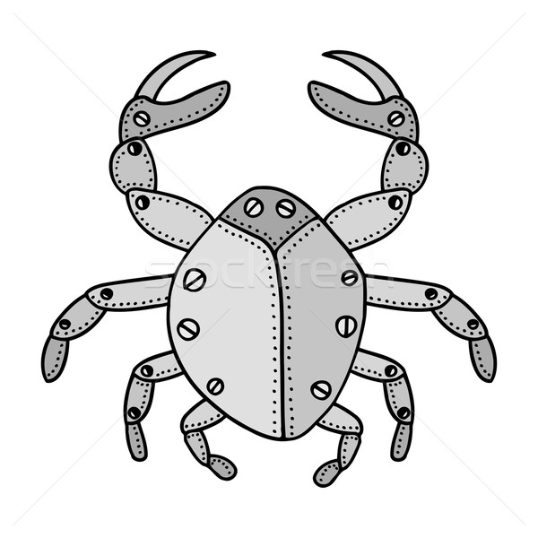 Hand drawn ornamental crab Stock photo © frescomovie