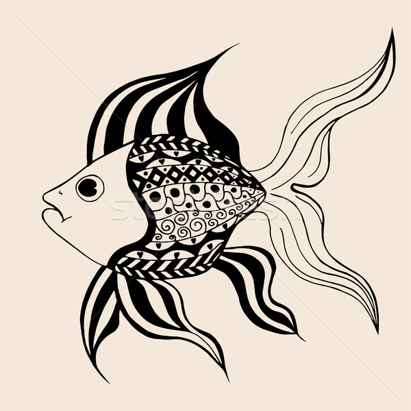 ornamental graphic fish. Stock photo © frescomovie
