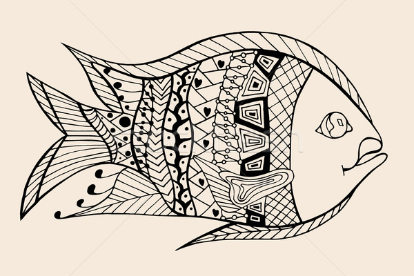 ornamental graphic fish. Stock photo © frescomovie
