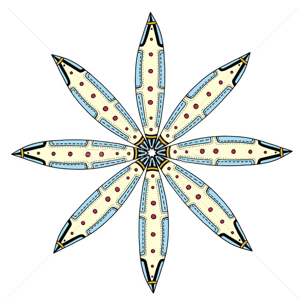 Geométrico círculo elemento ornamento color tarjeta Foto stock © frescomovie