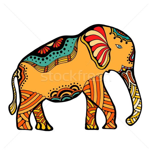 decorated Indian Elephant Stock photo © frescomovie