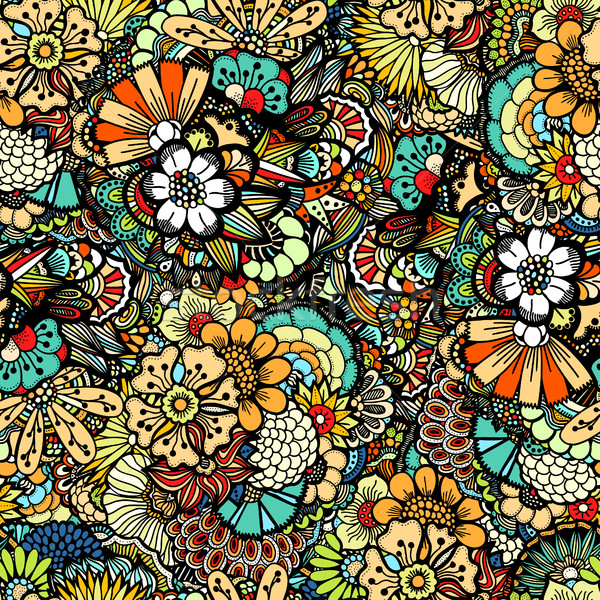 Flowers seamless pattern Stock photo © frescomovie