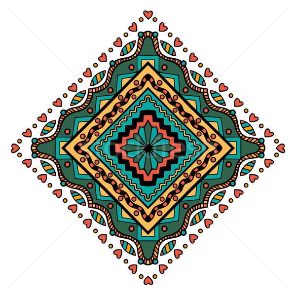 Mandala Square ornament Stock photo © frescomovie