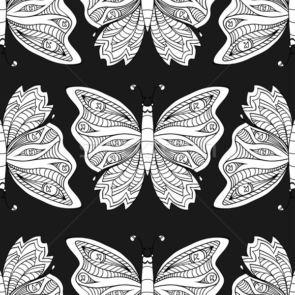 Butterfly seamless pattern Stock photo © frescomovie