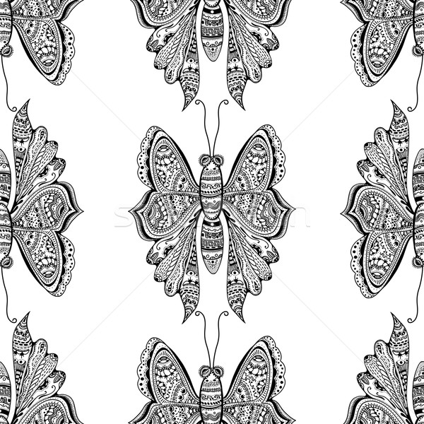 stylized brown Butterfly Stock photo © frescomovie