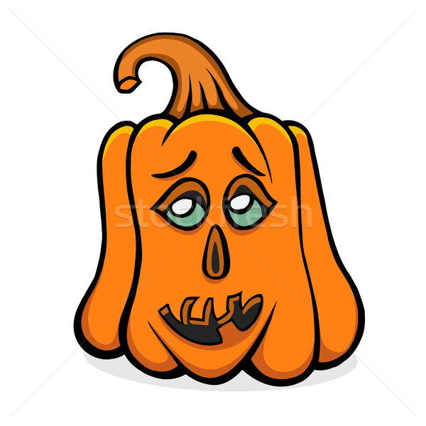 Stock photo: Vector Halloween pumpkin