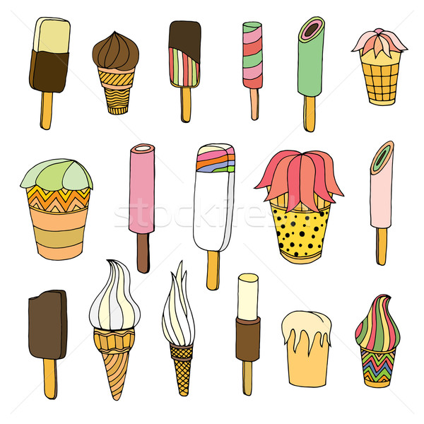 Set of ice cream. Stock photo © frescomovie