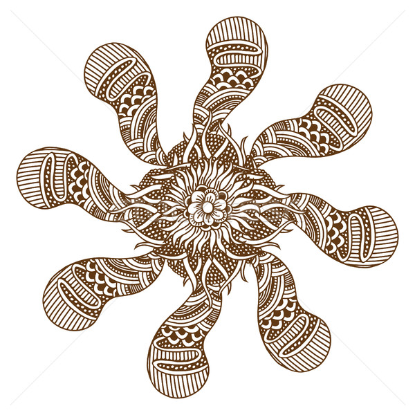 Henna tatuaj mandala ornament Imagine de stoc © frescomovie