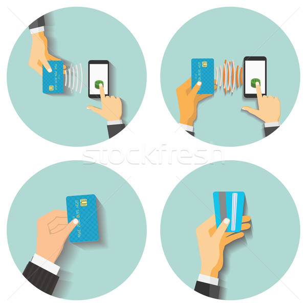 Kommunikáció technológia terv stílus okostelefon mobil Stock fotó © frescomovie