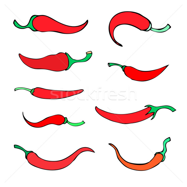 icon peppers Stock photo © frescomovie