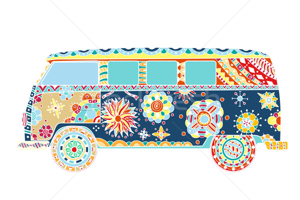 van in zentangle style Stock photo © frescomovie