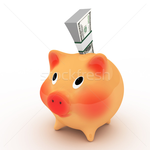 pig 3d Stock photo © frescomovie