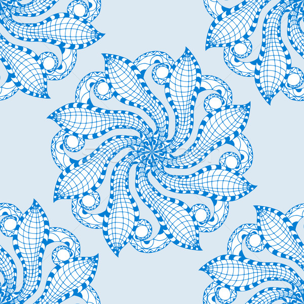 seamless blue pattern Stock photo © frescomovie