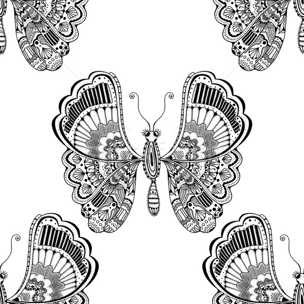 Foto d'archivio: Stilizzato · rosolare · farfalla · tessili