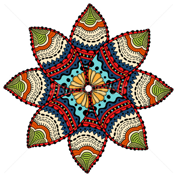 Mandala round ornament Stock photo © frescomovie