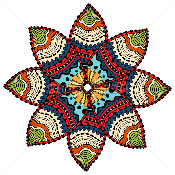 Mandala round ornament Stock photo © frescomovie