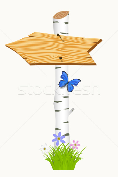 Wooden arrow  Stock photo © frescomovie