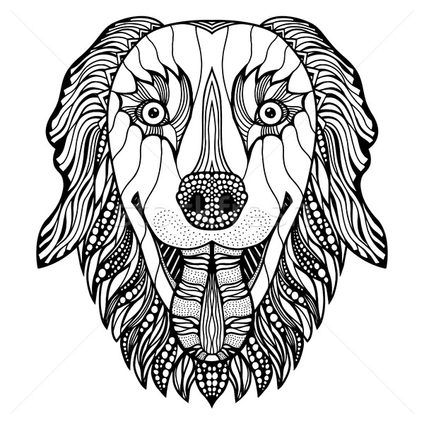 dog head zentangle Stock photo © frescomovie