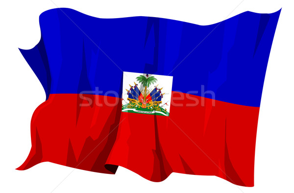 Bandera Haití ordenador generado ilustración viaje Foto stock © fresh_7266481