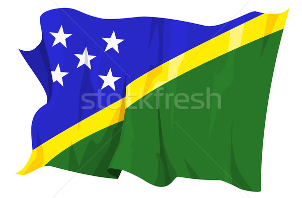 Flag series: Solomon Islands Stock photo © fresh_7266481