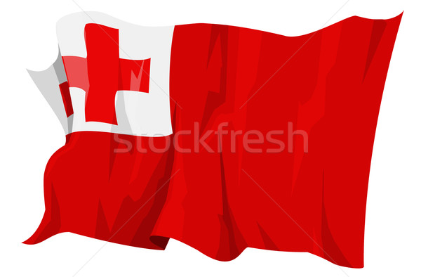 Flag series: Tonga Stock photo © fresh_7266481