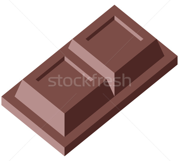 Ciocolată blocuri uşor alimente artă mananca Imagine de stoc © fresh_7266481