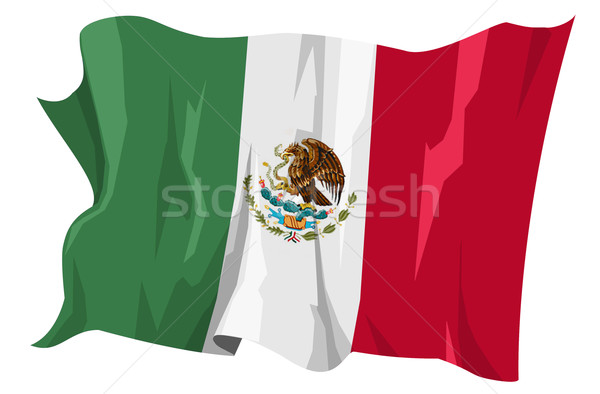 Bandera México ordenador generado ilustración ciudad Foto stock © fresh_7266481