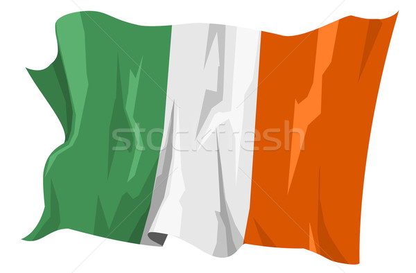 Vlag Ierland computer gegenereerde illustratie reizen Stockfoto © fresh_7266481