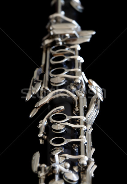 Close up of clarinet on black background Stock photo © Freshdmedia