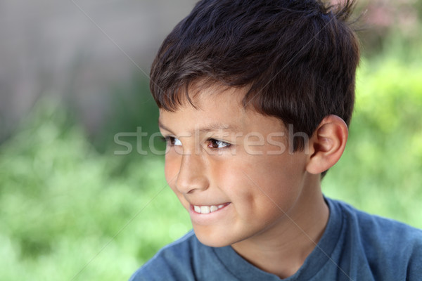 Smiling young boy outside Stock photo © Freshdmedia
