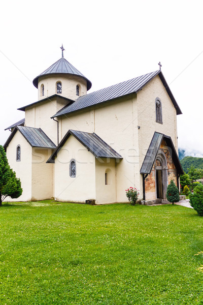 Ver igreja verde jardim mosteiro velho Foto stock © frimufilms