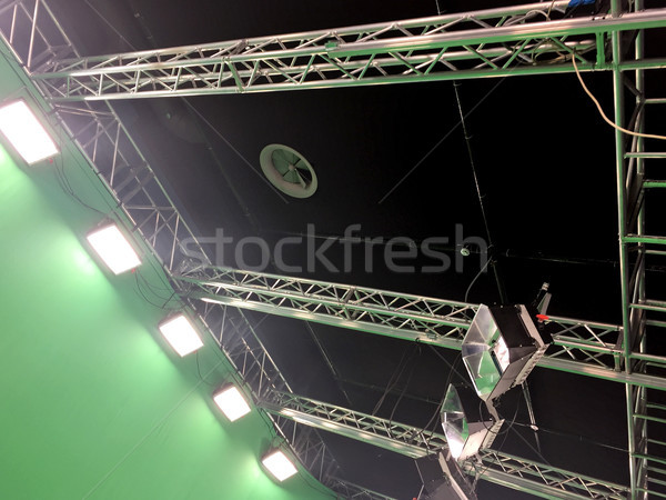 Modern empty green video Stock photo © frimufilms