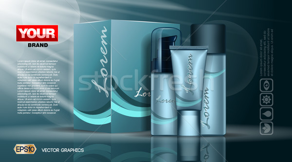 Digital vector blue skin Stock photo © frimufilms