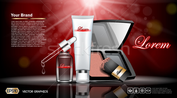 Digital vector red and silver skin Stock photo © frimufilms