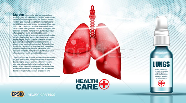 Digitalen Vektor rot Struktur Infografiken Gesundheitswesen Stock foto © frimufilms