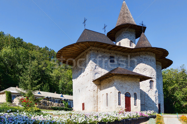 Ortodox kolostor falu észak köztársaság Moldova Stock fotó © frimufilms