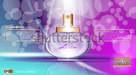 Perfume bottle Cosmetic mock up Stock photo © frimufilms
