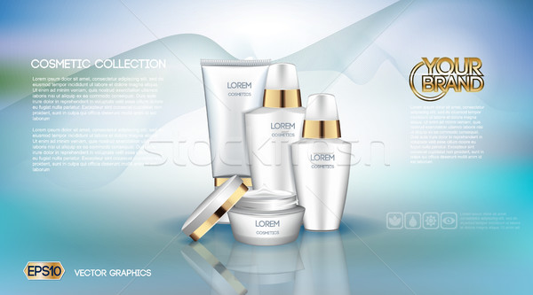 Digital vector white matte surface skin care cream Stock photo © frimufilms