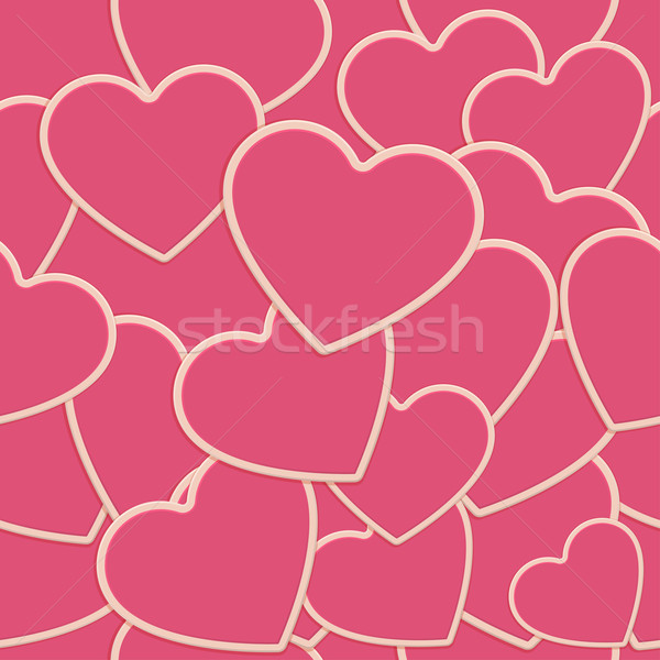 Carrelage coeur une rose coeurs [[stock_photo]] © frostyara