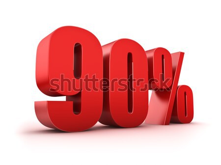 Procent 3D symbool markt kopen Stockfoto © froxx