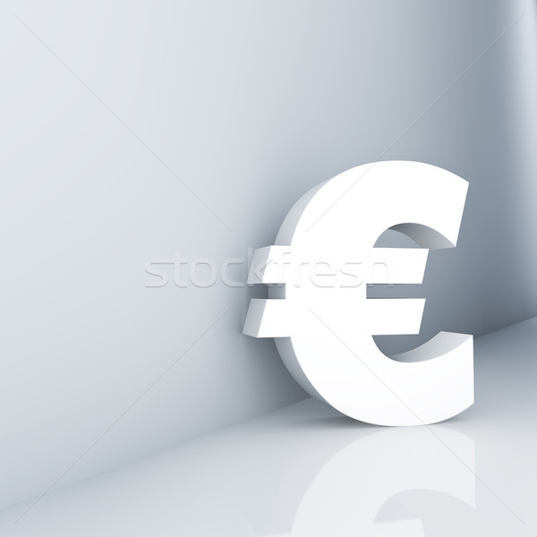 Euro teken gang business achtergrond Stockfoto © froxx