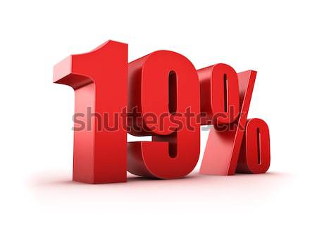 18 por cento 3D dezoito símbolo Foto stock © froxx