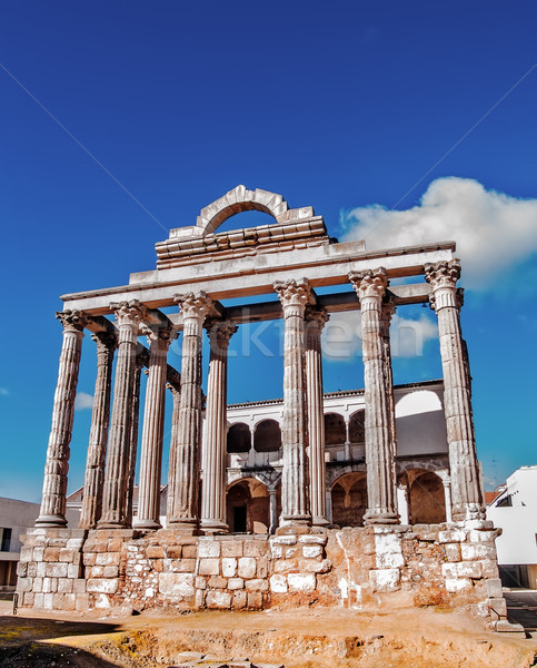 Roman temple in Merida Stock photo © fxegs